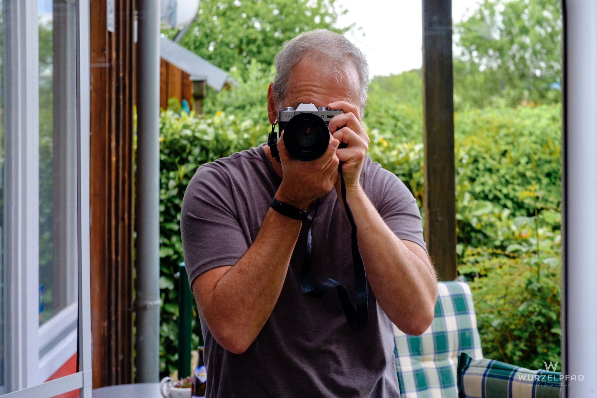 der Fotograf bei der Arbeit